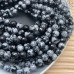 Обсидиан снежный мелкая огранка 10 мм (128 граней)