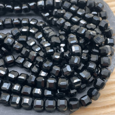 Оникс черный куб огранка 9 мм