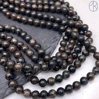 Опал черный матричный 6 мм