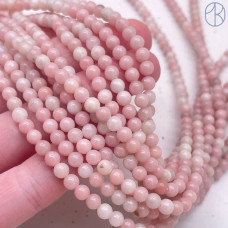 Опал розовый №1 4 мм