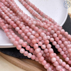 Опал розовый №1 6 мм