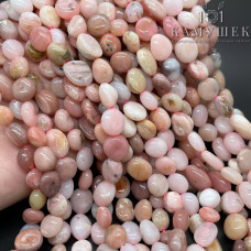 Опал розовый галтовка 8-10 мм