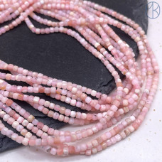 Опал розовый куб огранка 2 мм Опал розовый куб огранка 2 мм
