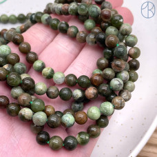 Опал темно-зеленый 6 мм