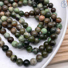 Опал темно-зеленый 8 мм