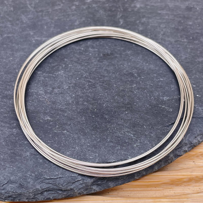 Основа для браслета мемори 60х0,4 мм, цвет серебро 10 витков