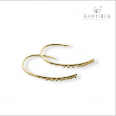 Основа для кафф, цвет золото 55х31 мм 