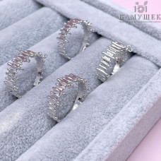 Основа для колец с петельками, цвет серебро 20 мм 