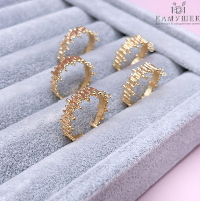 Основа для колец с петельками, цвет золото 20 мм 