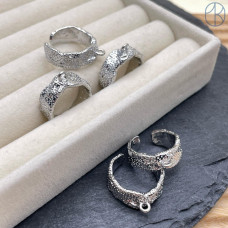 Основа для колец с петелькой №1, цвет сереброб 20 мм