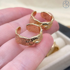 Основа для колец с петелькой №1, цвет золото 20 мм