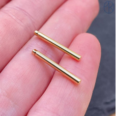 Палочка круг, цвет серебро 20х2 мм 