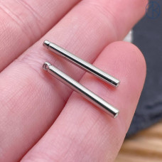 Палочка круг, цвет серебро 20х2 мм 