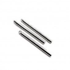 Палочка круг, цвет серебро 30х2 мм 