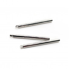 Палочка круг, цвет серебро 30х2 мм 