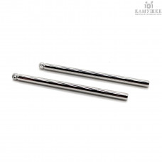 Палочка круг, цвет серебро 35х2 мм 