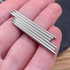 Палочка круг, цвет серебро 40х2 ми