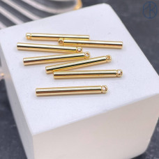 Палочка круг, цвет золото 20х2 мм 
