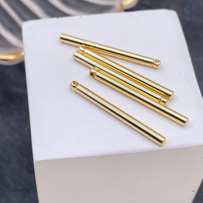 Палочка круг, цвет золото 25х2 мм 