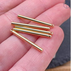 Палочка круг, цвет золото 30х2 мм 