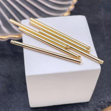 Палочка круг, цвет золото 40х2 ми