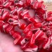 Перламутр сколы, цвет красный №1 12-20 мм