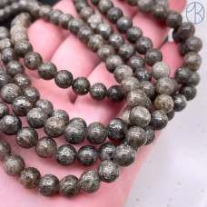 Пирит с включениями кварца 6 мм 