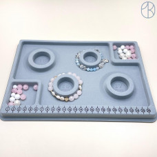 Планшет для браслетов серый 29х20 см