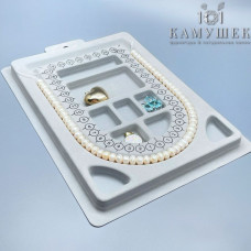 Планшет для колье серый 21х15 см