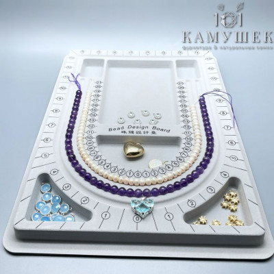 Планшет для колье серый 32х24 см