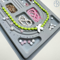 Планшет для колье серый 49х26 см