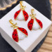 Подвеска божья коровка, цвет золото 17 мм 