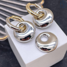 Подвеска бублик, цвет серебро 18 мм