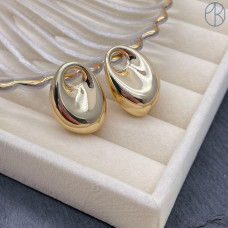 Подвеска бублик, цвет золото 24х18 мм