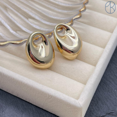 Подвеска бублик, цвет золото 24х18 мм