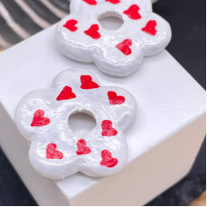 Подвеска бублик цветок №1 25 мм