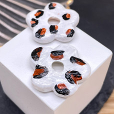 Подвеска бублик цветок №2 25 мм