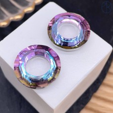 Подвеска бублик стекло белое (Vitrail Light) уп. 2 шт