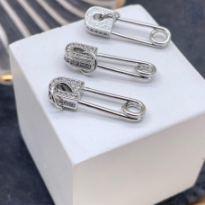 Подвеска булавка, цвет серебро 22х7 мм