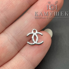 Подвеска Chanel, цвет серебро 10 мм 