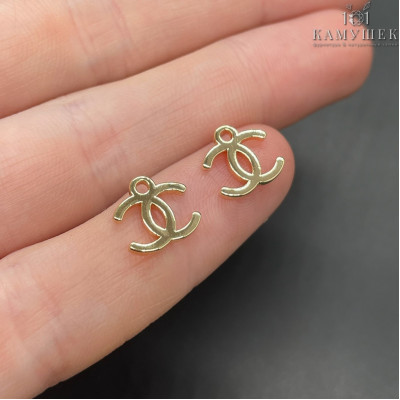 Подвеска Chanel, цвет золото 10 мм