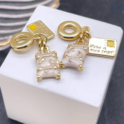 Подвеска чемодан, открытка №2 цвет золото 18 мм 