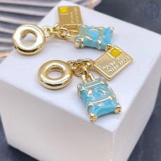 Подвеска чемодан, открытка цвет золото 18 мм 