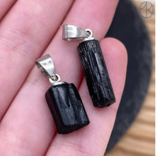 Подвеска черный турмалин (Шерл) ~ 12-14 мм