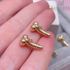 Подвеска член, цвет золото 17х8 мм