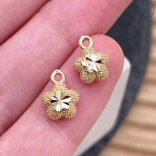 Подвеска цветок, цвет золото 7 мм 