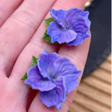 Подвеска цветок сиреневый, цвет серебро ~ 24 мм Подвеска цветок сиреневый, цвет серебро ~ 24 мм