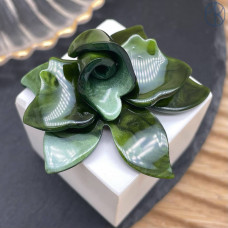 Подвеска цветок зеленый 44 мм