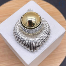 Подвеска фриформ, цвет биколор 34 мм