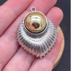 Подвеска фриформ, цвет биколор 34 мм